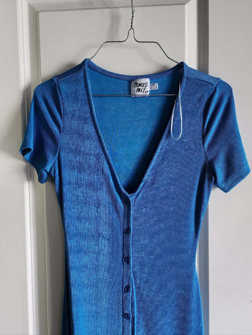Princess Polly Blue Button Up Dress
